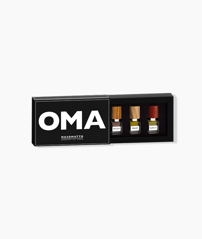 nasomatto oma oil based perfume roll on kit 3x4 ml